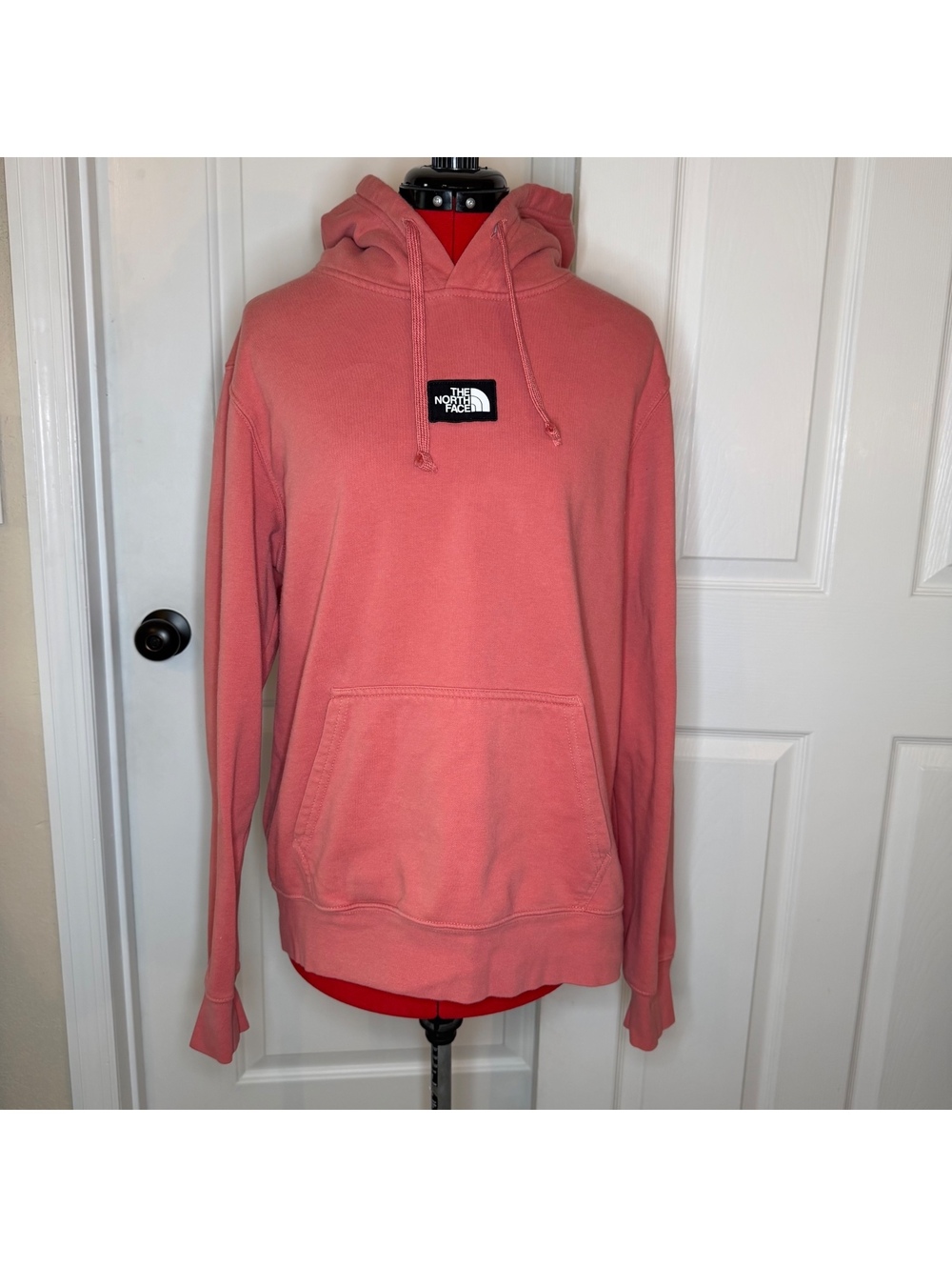 The North Face Long Sleeve Pullover Hoodie Center Chest Box Patch Logo Men’s M